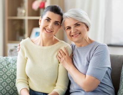 Mother and daughter talking about autism